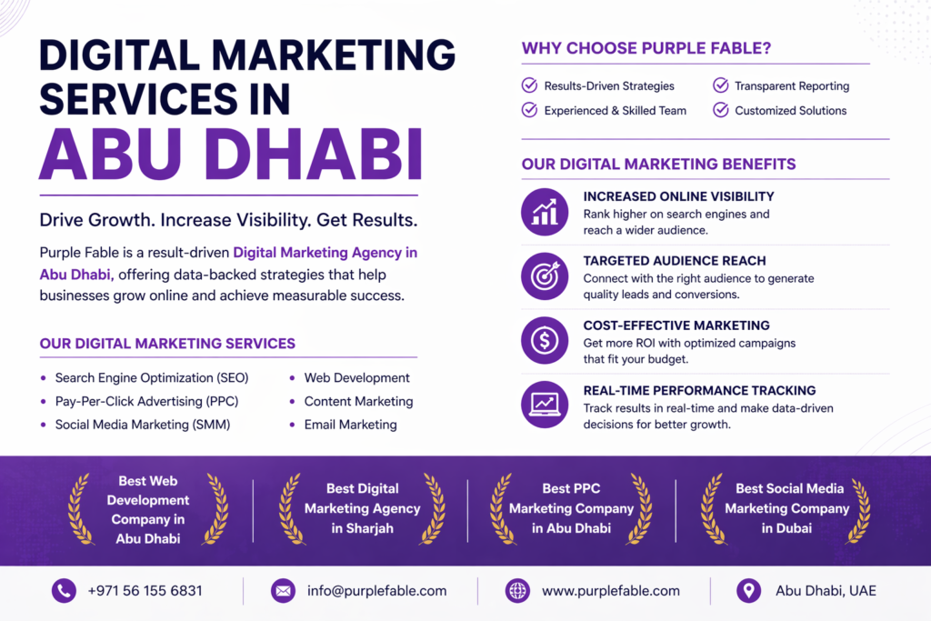 Digital Marketing Services in Abu Dhabi - Purple Fable