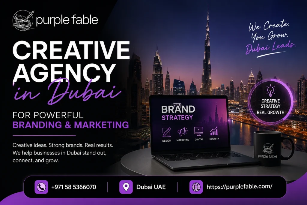 Creative Agency in Dubai – Purple Fable branding and marketing services